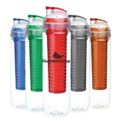 700ml Hard Plastic Water Bottle w/ Infuser (BPA Free)